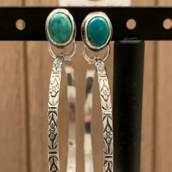 1+1 Offer: Boho Vintage Onyx Earrings