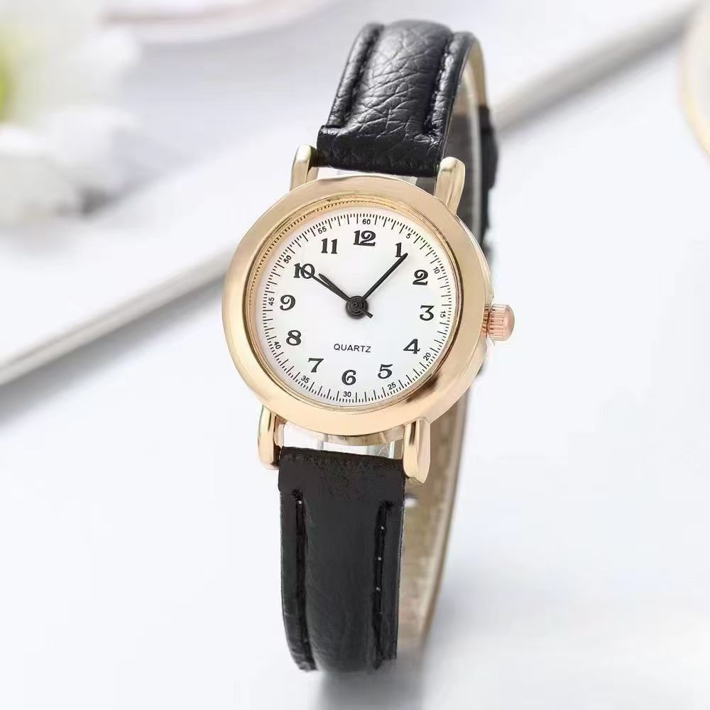 Timeless Korean Style Thin Strap Watch With Small Dial