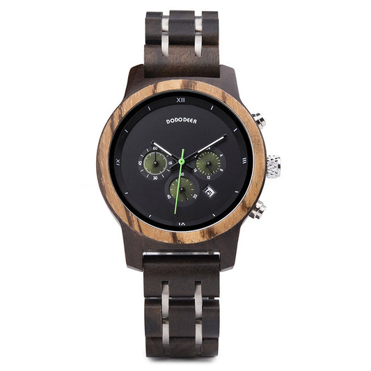 Elegant Wooden Watch For Women With Timeless Grain Charm