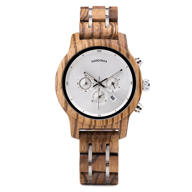 Elegant Wooden Watch For Women With Timeless Grain Charm