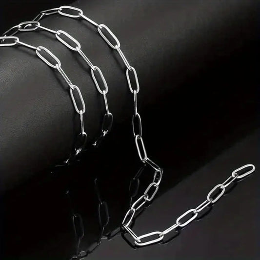 Men's Stainless Steel Rectangular Cross Necklace