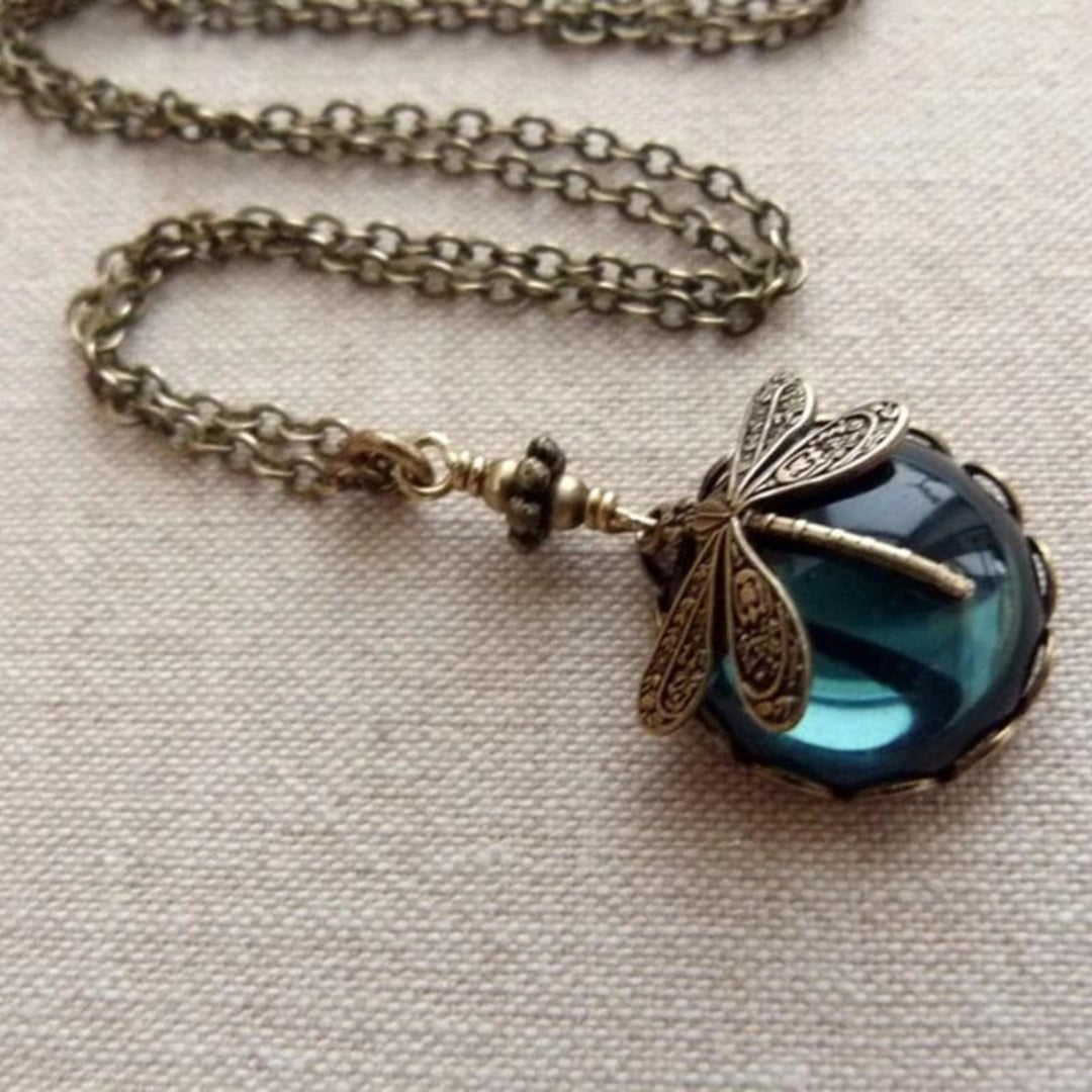 1+1 Offer: Vintage Dragonfly Necklace