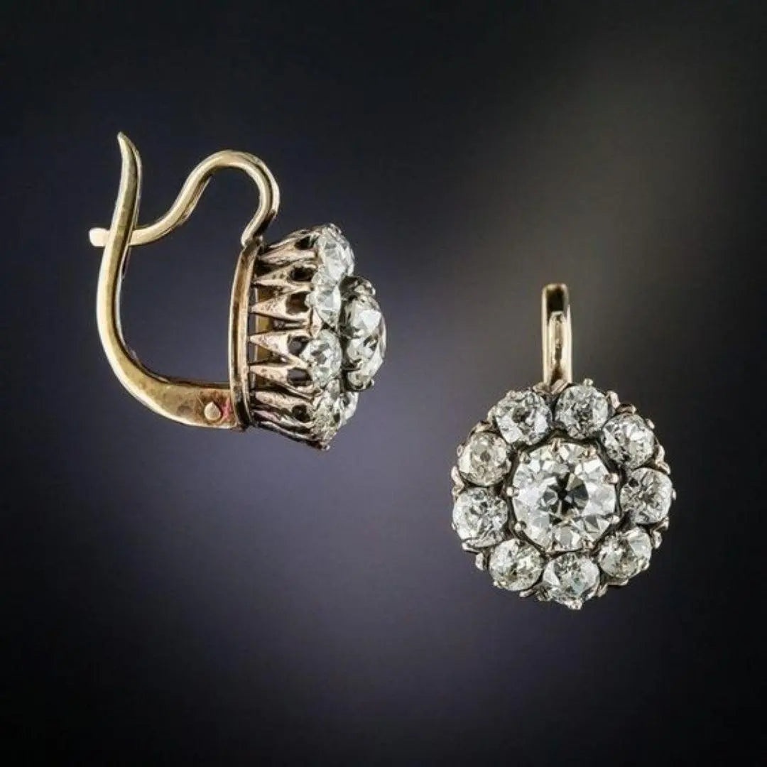 1+1 Offer: Vintage Edelstein Earrings in Gold