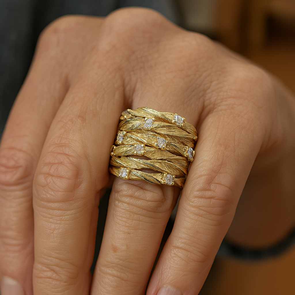 1+1 Offer: Vintage Gold Ring