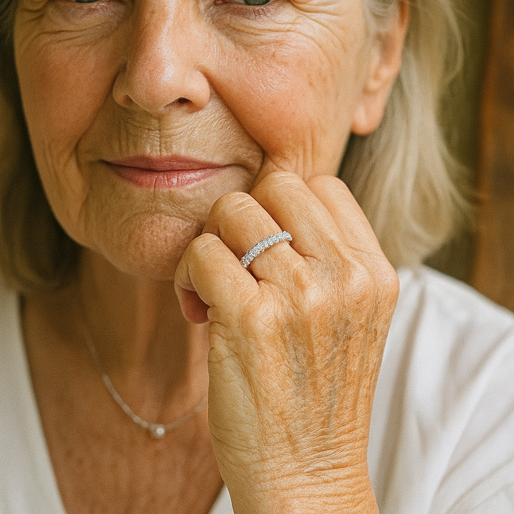 1+1 Offer: Silver Ring with Zirconia Inlay