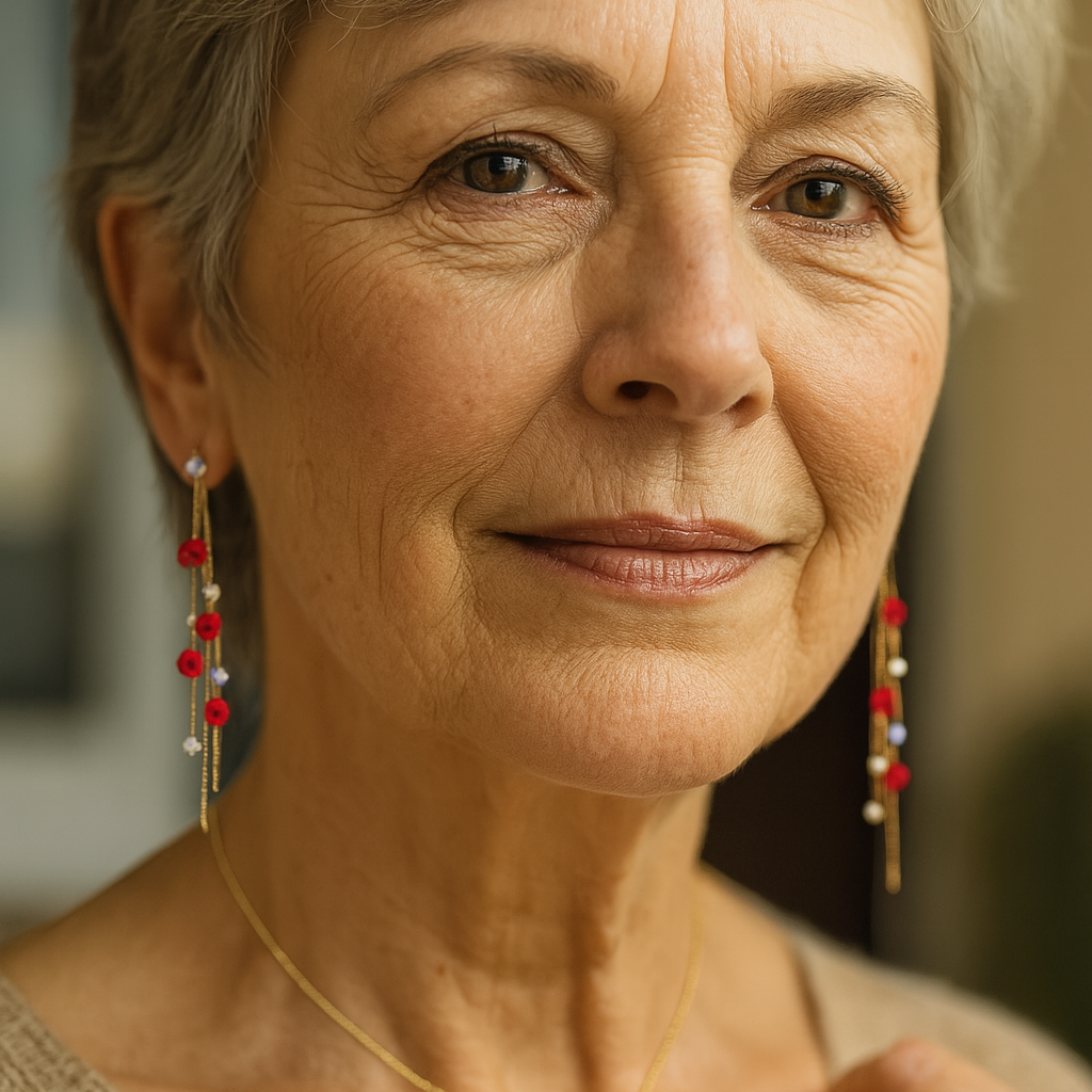 1+1 Offer: Rose Cascade Earrings