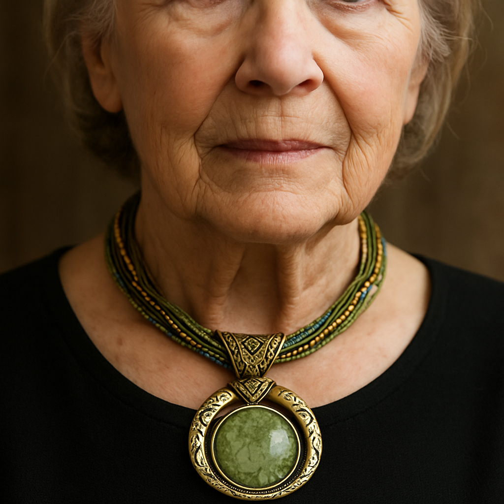 1+1 Offer: Green Gold Necklace