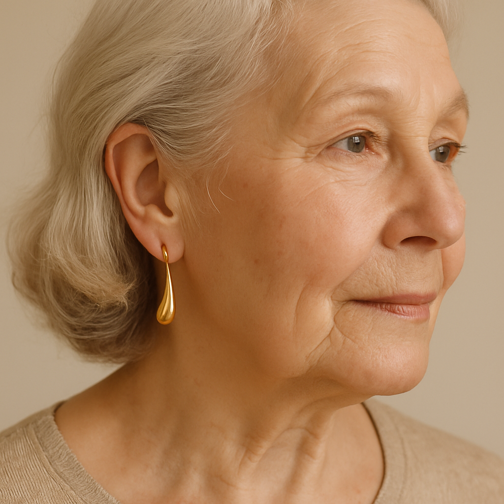 1+1 Offer: Vintage Gold Earrings "Drop