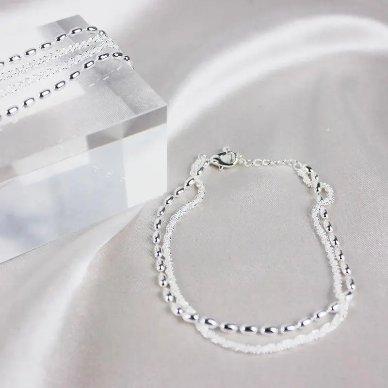 1+1 Offer: Silver Zirconia Bracelet
