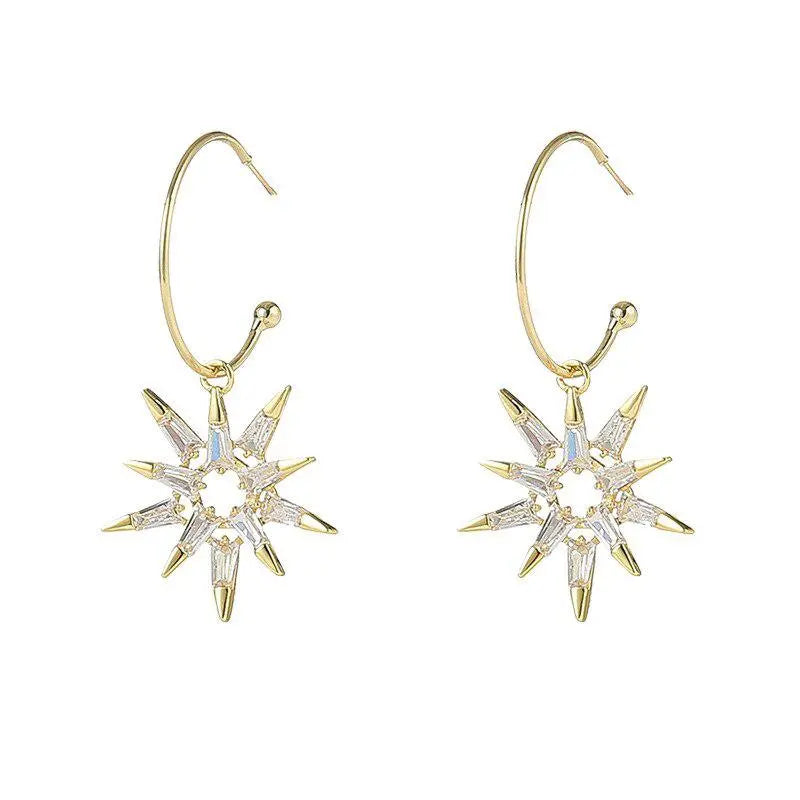 1+1 Offer: Star Earrings in Gold and Silver