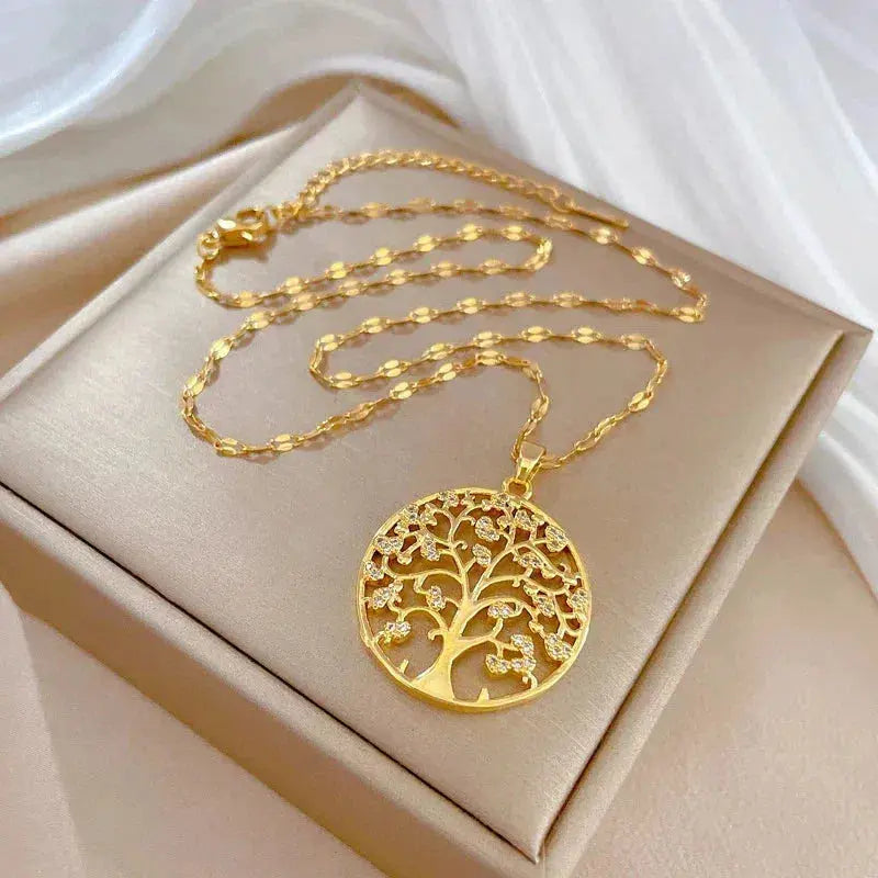 1+1 Offer: Roots of Life Necklace in Gold