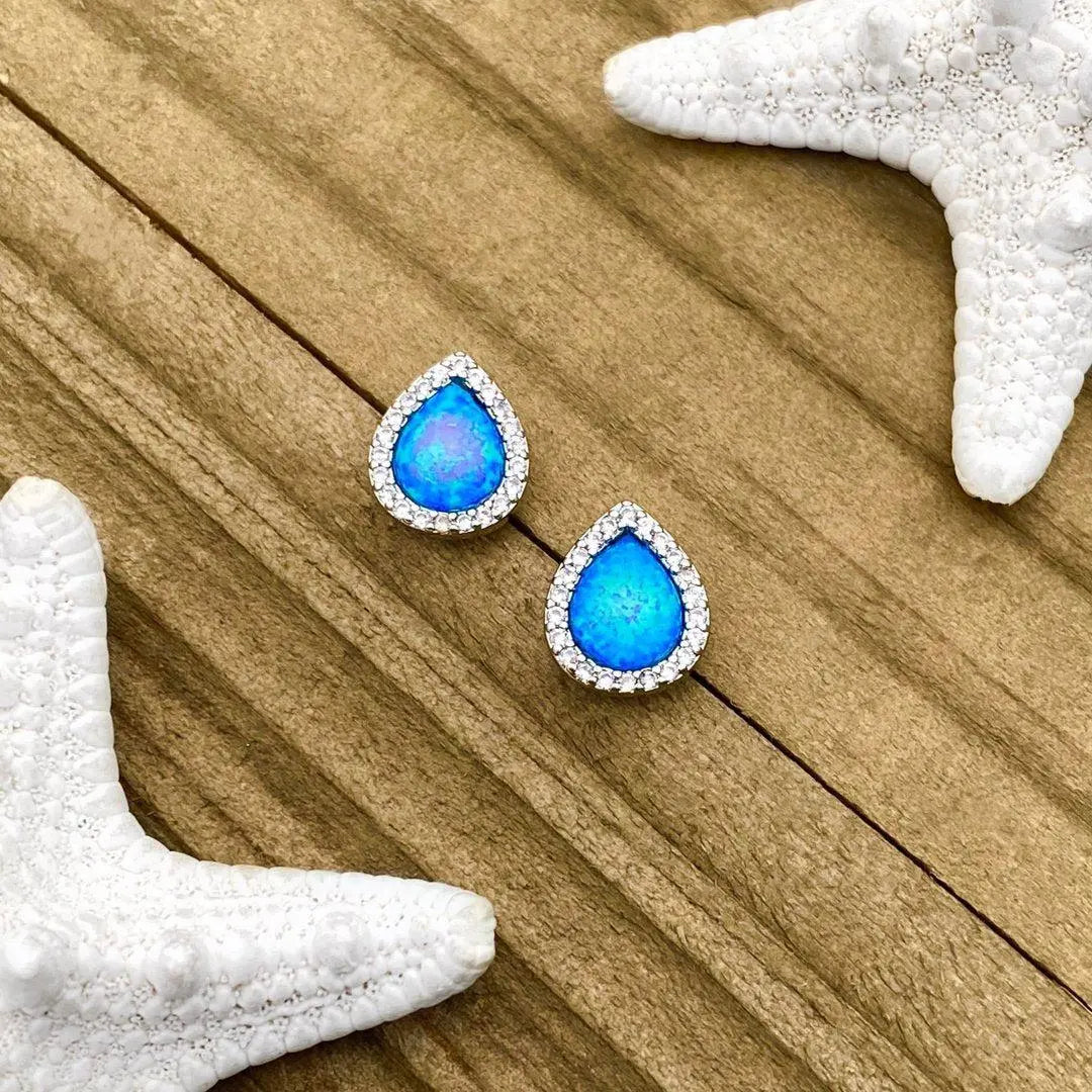1+1 Offer: Opal and Silver Earrings