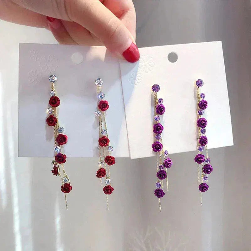 1+1 Offer: Rose Cascade Earrings