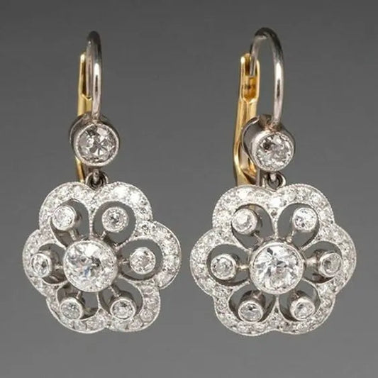 1+1 Offer: Vintage crystal mandala earrings