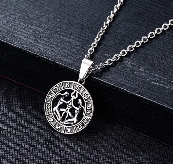 Stainless Steel Cancer Zodiac Pendant