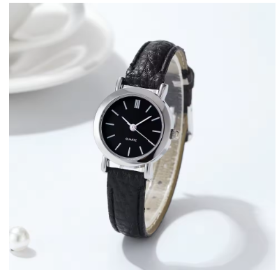 Exquisite Calfskin Leather Timepiece With Petite Dial