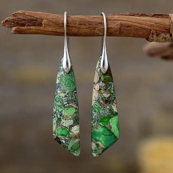 Bohemian Emperor Stone Earrings