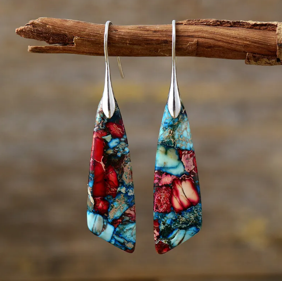 Bohemian Emperor Stone Earrings