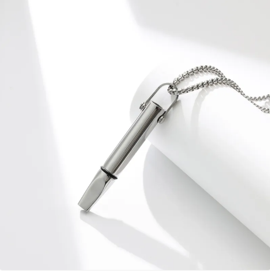 Breathing Resistance Whistle Necklace