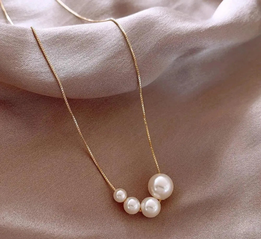 1+1 Offer: Gold freshwater pearl necklace