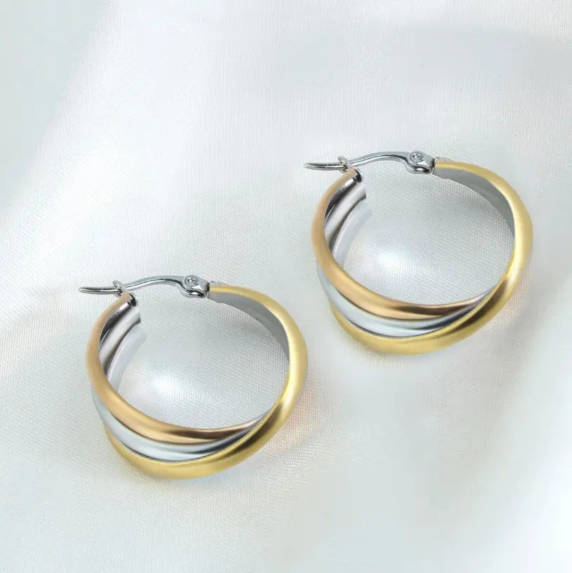 1+1 Offer: Boho Earrings Made of Silver and Gold