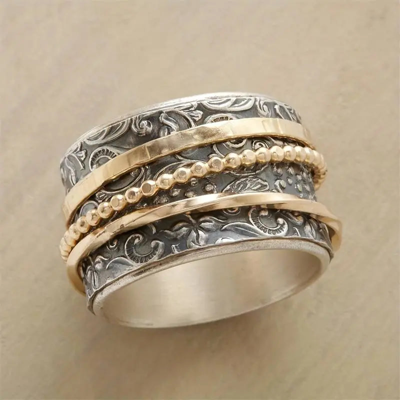 1+1 Offer: Vintage Gold & Silver Antique Ring