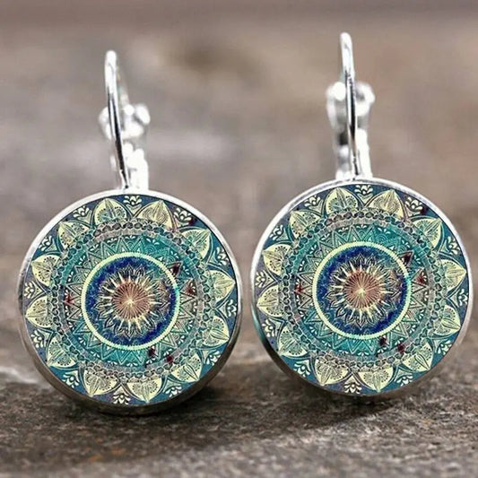 1+1 Offer: Rounded Mandala Vintage Earrings