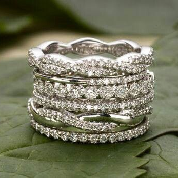 1+1 Offer: Vintage Layered Zirconia Ring