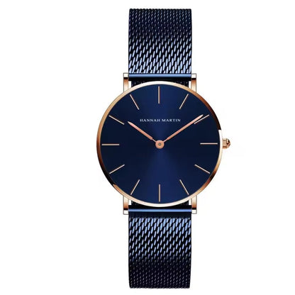 Elegant Rose Gold Wristwatch Featuring Quartz Movement