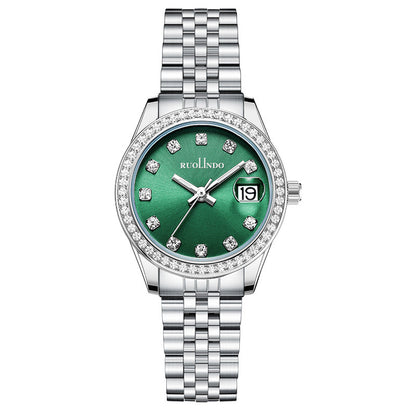 Elegant Women's Calendar Watch With Timeless Minimalism