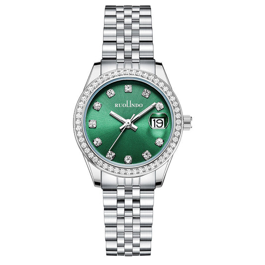 Elegant Women's Calendar Watch With Timeless Minimalism