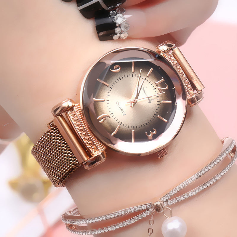 Elegant Neutral Ladies Steel Quartz Watch Timeless Style