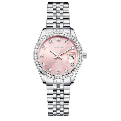 Elegant Women's Calendar Watch With Timeless Minimalism
