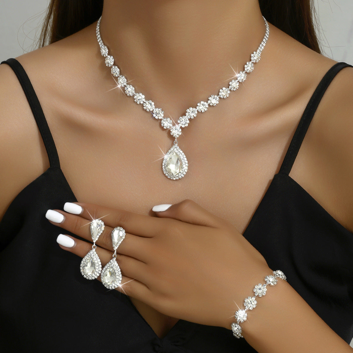 Bridal Jewelry Three-Piece Set