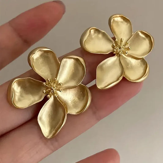 Golden Flower Earrings