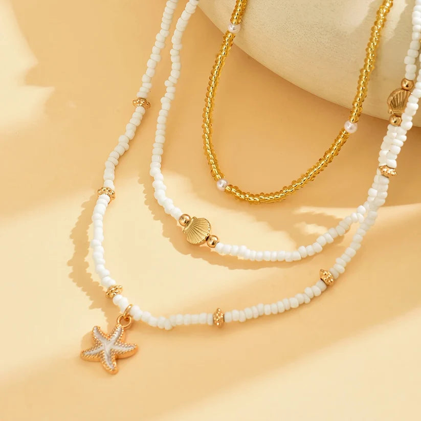 Sea Breeze Necklace with Tropical Pearls