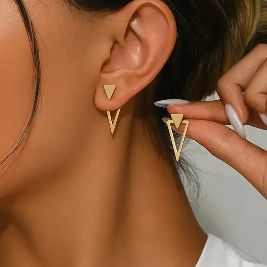 1+1 Offer: Triangle design earrings