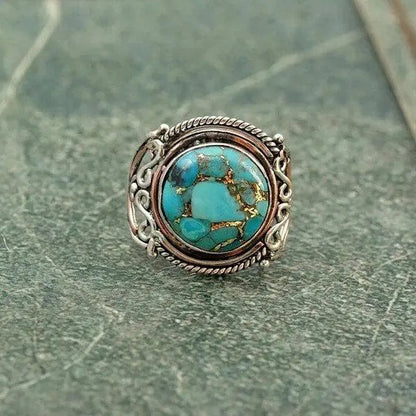 1+1 Offer: Boho Turquoise Ring