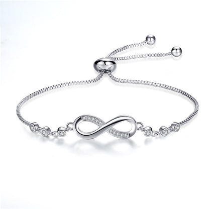 1+1 Offer: Adjustable Infinity Bracelet in Silver