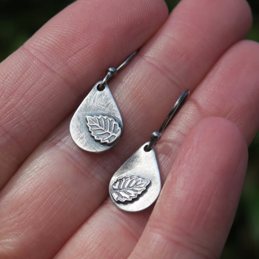 1+1 Offer: Silver Leaf Earrings