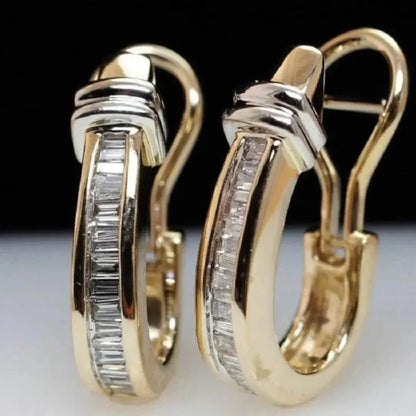 1+1 Offer: Vintage gold and diamond earrings