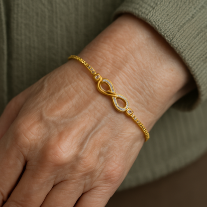 1+1 Offer: Adjustable Infinity Bracelet in Silver