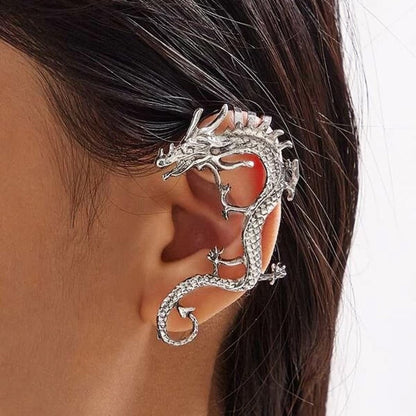 1+1 Offer: Silver Dragon Earrings