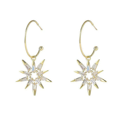 1+1 Offer: Star Earrings in Gold and Silver