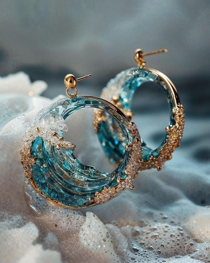 Vanessa | Stormy Sea Earrings