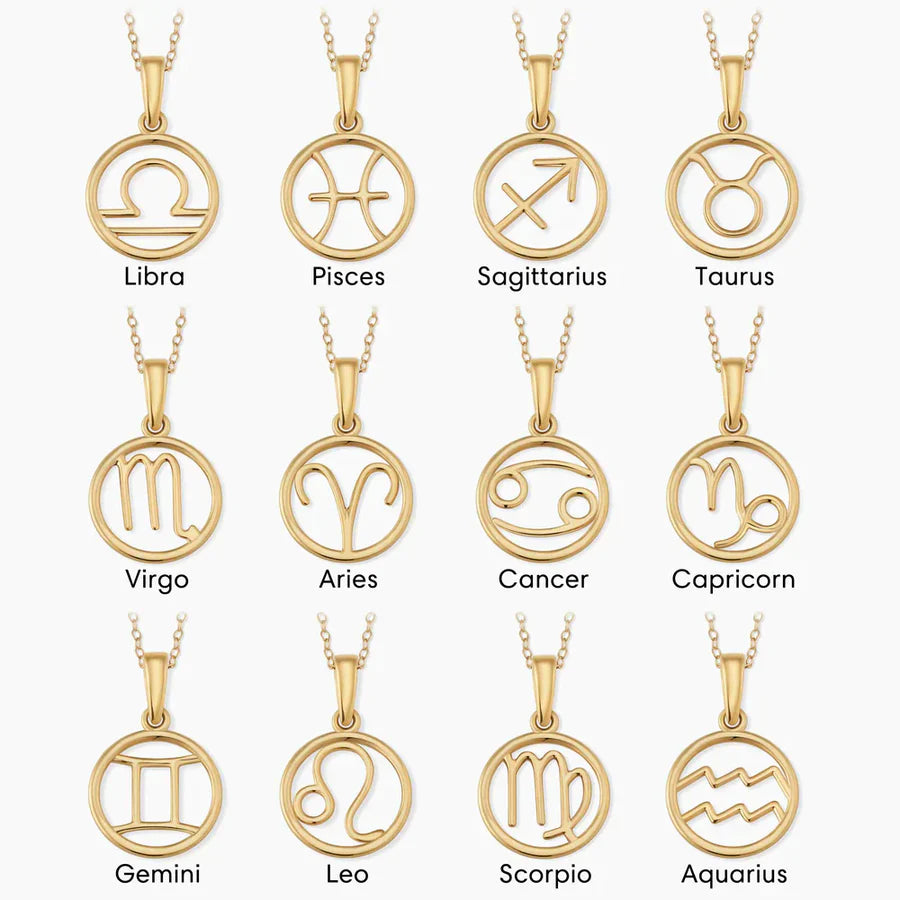 Zodiac sign necklace