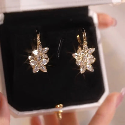 Creative Spring Star Earrings with Pendant