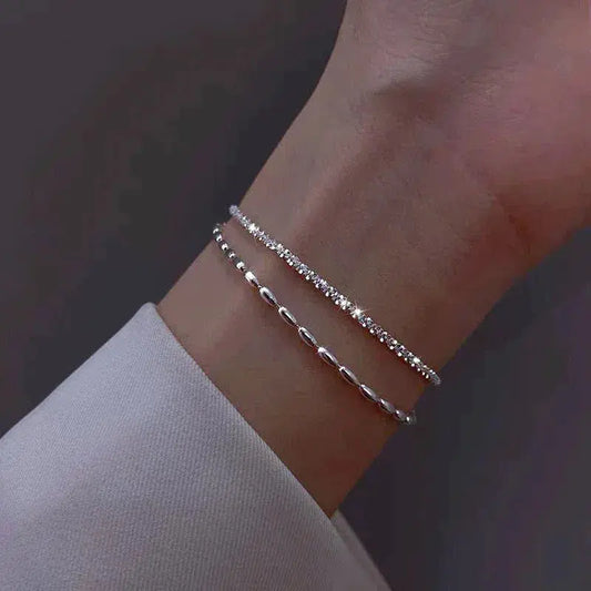 1+1 Offer: Silver Zirconia Bracelet