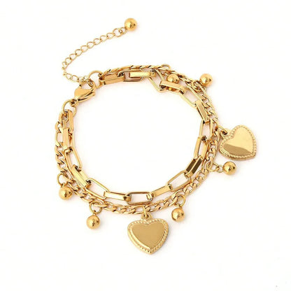 Millie | Multi-Layer Steel Love Bracelet
