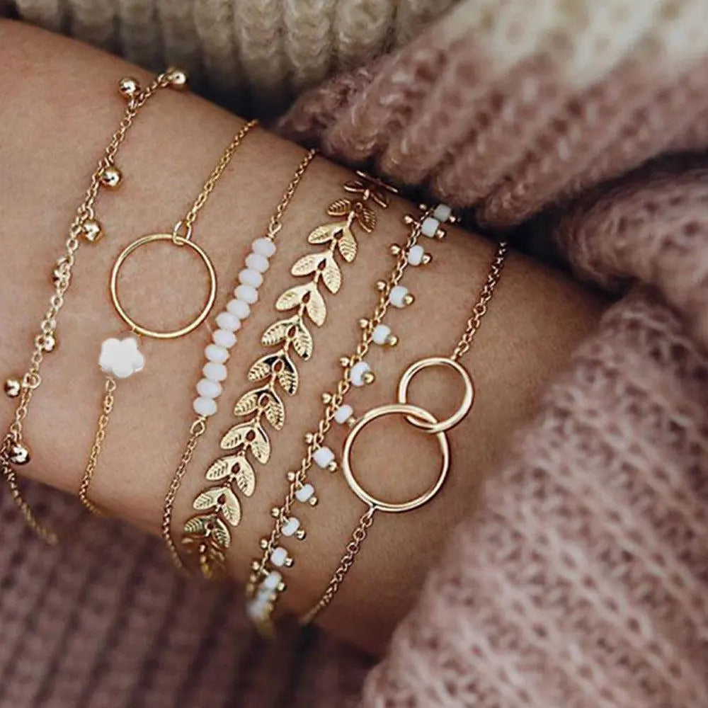 1+1 Offer: Pack of Boho Bracelets in Gold